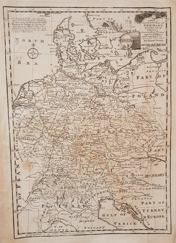 Antique Map of Germany c.1747