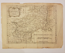 Load image into Gallery viewer, Antique Map of Languedoc by Thomas Kitchin